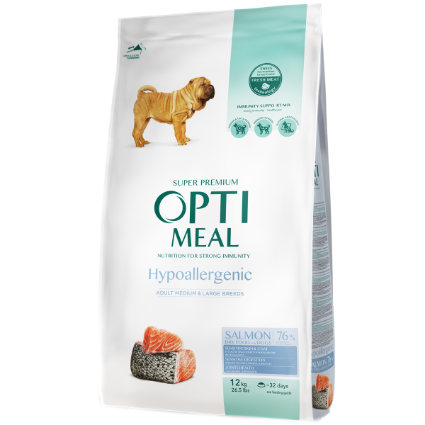 OPTIMEAL™ Hipoalergénico Pienso Seco para Perros de Razas Medianas con Salmón 20 kg