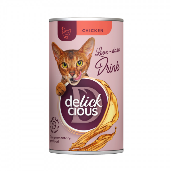 DELICKCIOUS™ Bebida con pollo.Dieta complementaria para gatos,140g