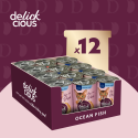 DELICKCIOUS™ Bebida con pescado oceánico.Dieta complementaria para gatos,140g