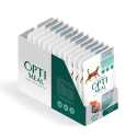 OPTIMEAL™ Comida húmeda completa con salmon i arándano en gelatina para gatos adultos ESTERILIZADOS