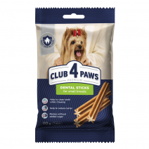 CLUB 4 PAWS Premium Dental sticks para perros adultos de razas pequeñas, 110g