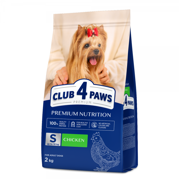 CLUB 4 PAWS Premium pienso seco completo para perros adultos de razas pequeñas -pollo ,2 kg