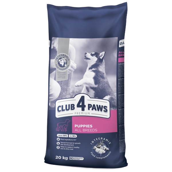 CLUB 4 PAWS Premium pienso seco para cachorros de todas razas - alto contenido de pollo ,20 kg