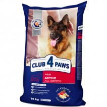 CLUB 4 PAWS Premium Active — Pienso seco para perros adultos de todas las razas, 14 kg