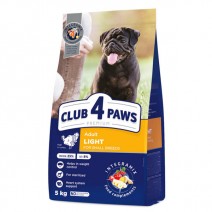 CLUB 4 PAWS Light — Pienso seco para perros esterilizados de razas pequeñas con pavo, 5 kg