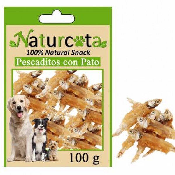 Pescaditos con Pato, 100gr