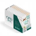 OPTIMEAL ™. Сomplete сanned pet food for adult cats with rabbit in white sauce 0,085 kg